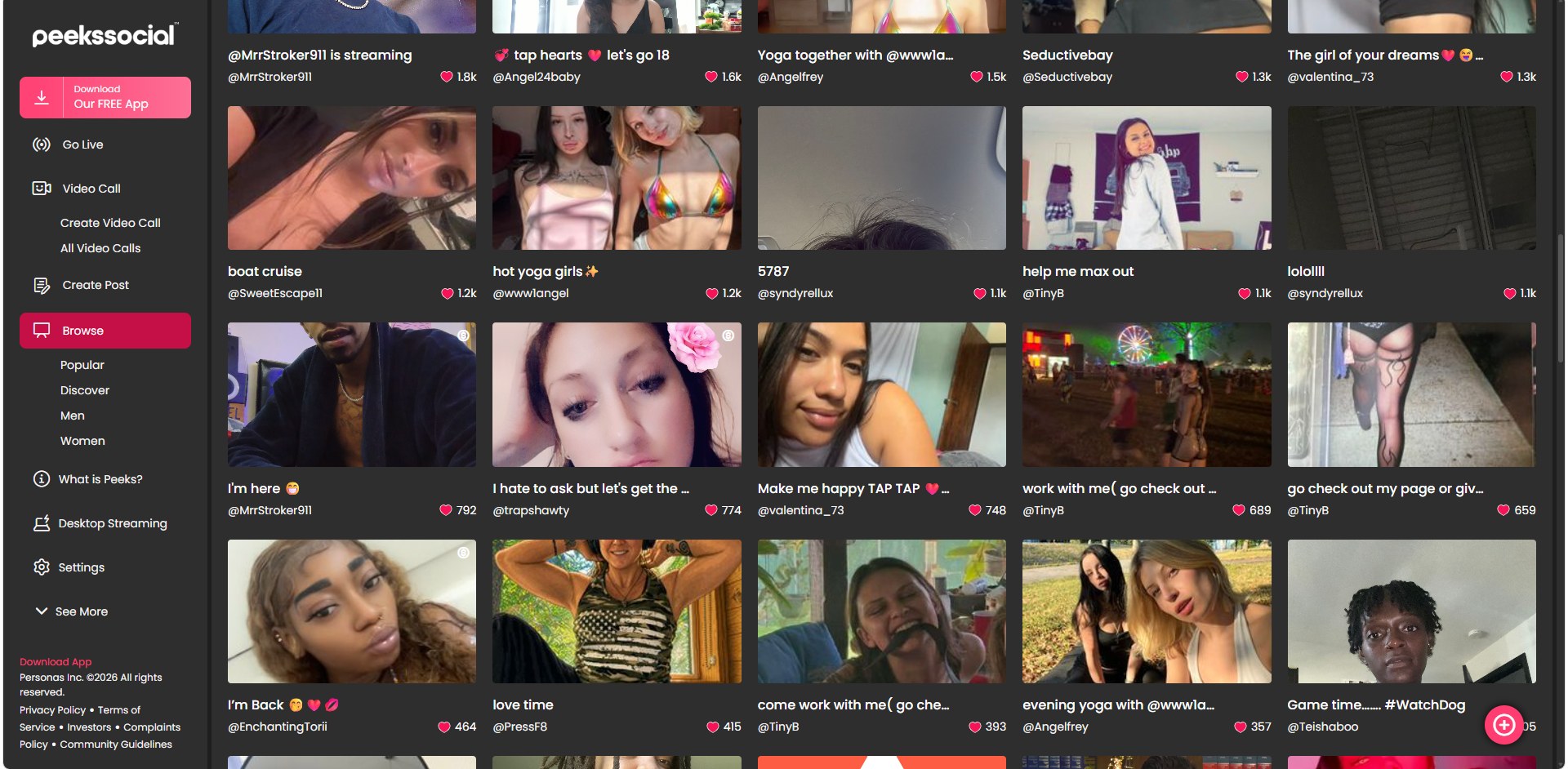 Peeks Social preview